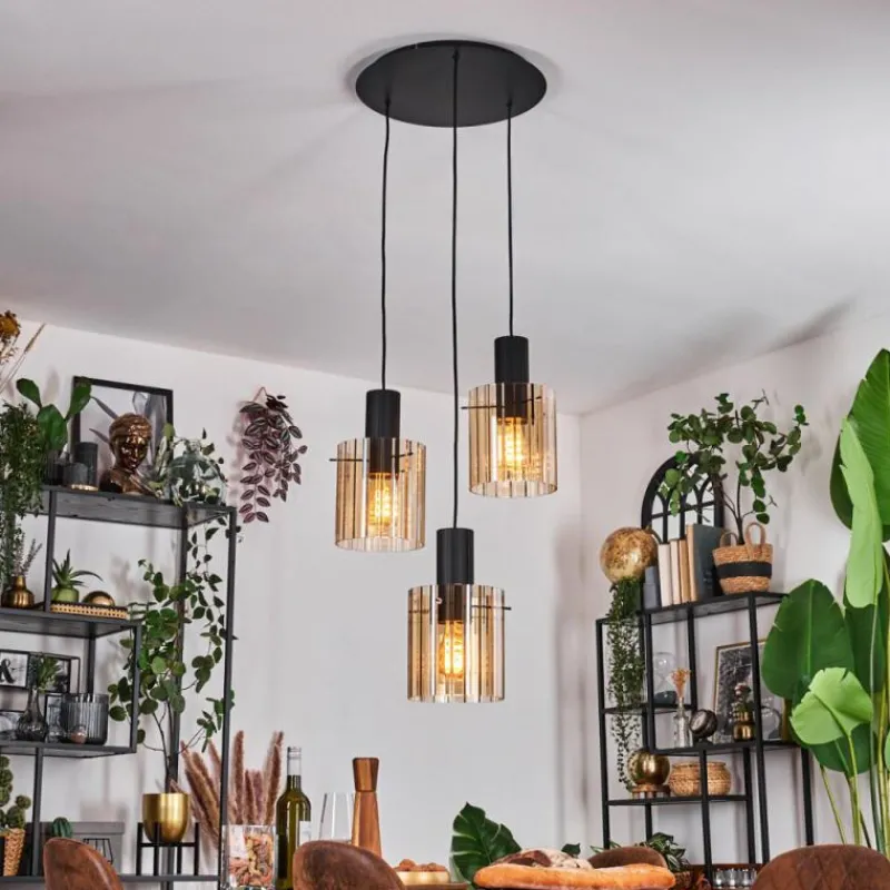 hofstein Vireda Suspension, Suspension Anthracite, 3 lumières