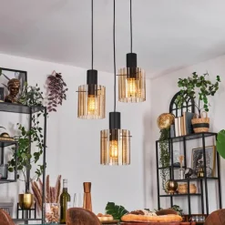 hofstein Vireda Suspension, Suspension Anthracite, 3 lumières