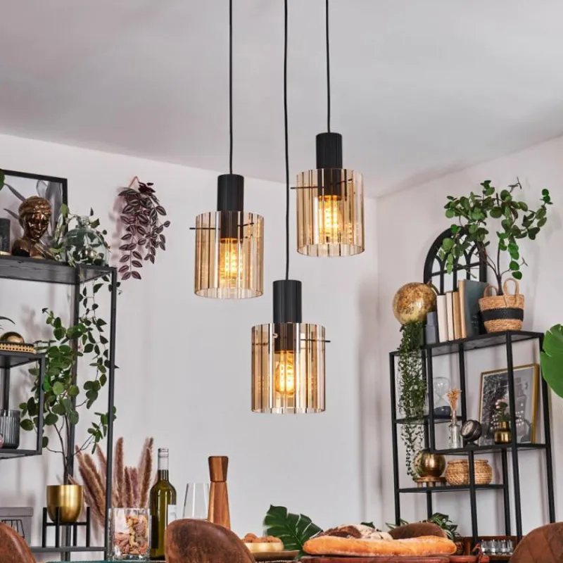 hofstein Vireda Suspension, Suspension Anthracite, 3 lumières