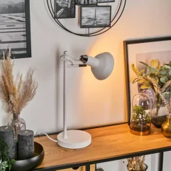 hofstein Vouzy Lampe à poser Blanc, 1 lumière