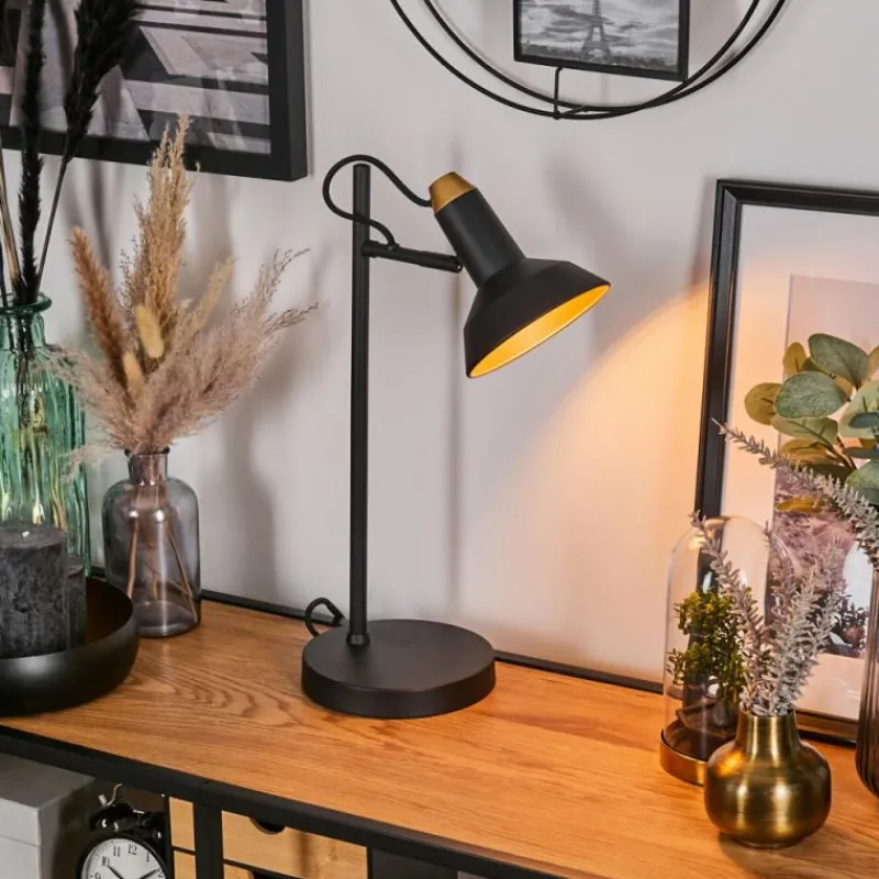 Lampes Dorées-hofstein Vouzy Lampe à poser, Liseuse Noir, 1 lumière
