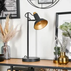 Lampes Dorées-hofstein Vouzy Lampe à poser, Liseuse Noir, 1 lumière