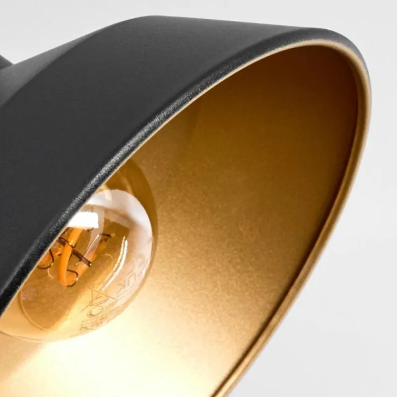 Lampes Dorées-hofstein Vouzy Plafonnier Noir, 6 lumières