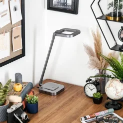 hofstein Vringelby Lampe de bureau, Lampe à poser, Liseuse LED Argenté, 1 lumière, Changeur de couleurs