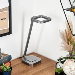 hofstein Vringelby Lampe de bureau, Lampe à poser, Liseuse LED Argenté, 1 lumière, Changeur de couleurs
