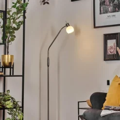 hofstein Warga Boule lumineuse, Lampadaire Nickel mat, 1 lumière