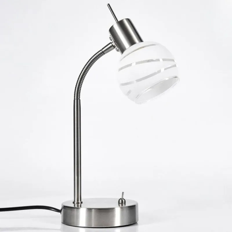hofstein Warga Lampe à poser, Liseuse Nickel mat, 1 lumière