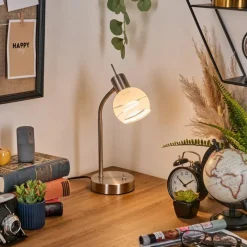 hofstein Warga Lampe à poser, Liseuse Nickel mat, 1 lumière