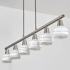 hofstein Warga Suspension, Boule lumineuse, Suspension Nickel mat, 6 lumières