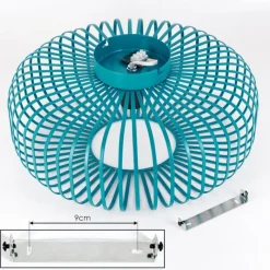 hofstein Wemude Plafonnier Bleu, 1 lumière