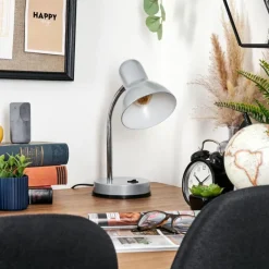 hofstein Werup Lampe à poser, Liseuse Argenté, 1 lumière