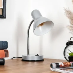 hofstein Werup Lampe à poser, Liseuse Argenté, 1 lumière