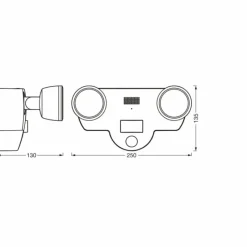 Luminaires Ledvance WIF Lampe murale d´extérieur LED Gris, 1 lumière
