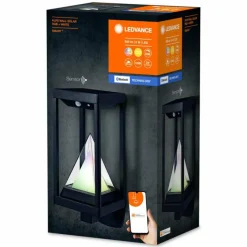 Luminaires Ledvance WIF Lampe solaire LED Noir, 1 lumière, Détecteur de mouvement, Changeur de couleurs