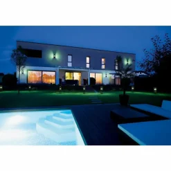 Luminaires Ledvance WIF Lampe solaire LED Noir, 1 lumière, Détecteur de mouvement, Changeur de couleurs