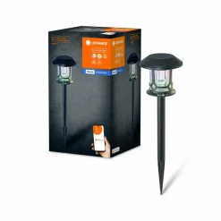 Luminaires Ledvance WIF Lampe solaire LED Noir, 1 lumière, Détecteur de mouvement, Changeur de couleurs