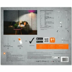 Luminaires Ledvance Wifi Lampadaire LED Noir, 1 lumière, Changeur de couleurs