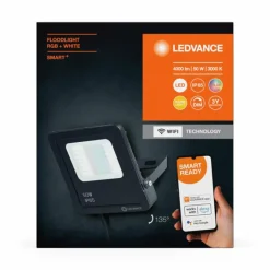 Luminaires Ledvance Wifi Lampadaire LED Noir, 1 lumière, Changeur de couleurs