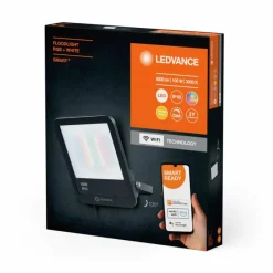 Luminaires Ledvance Wifi Lampadaire LED Noir, 1 lumière, Changeur de couleurs