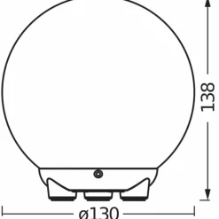 Luminaires Ledvance Wifi Lampe à poser LED Blanc, 1 lumière, Changeur de couleurs