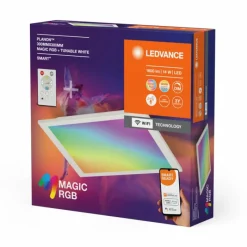 Luminaires Ledvance Wifi Panel LED Blanc, 1 lumière, Télécommandes, Changeur de couleurs