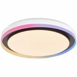 Luminaires Ledvance Wifi Plafonnier LED Noir, 1 lumière, Changeur de couleurs