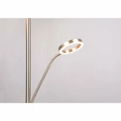 Luminaires Trio Willis Lampadaire LED Nickel mat, 2 lumières* Éclairage Led