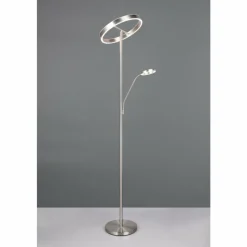 Luminaires Trio Willis Lampadaire LED Nickel mat, 2 lumières* Éclairage Led