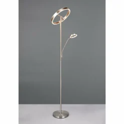 Luminaires Trio Willis Lampadaire LED Nickel mat, 2 lumières* Éclairage Led