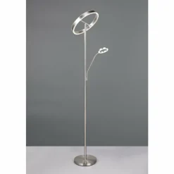 Luminaires Trio Willis Lampadaire LED Nickel mat, 2 lumières* Éclairage Led