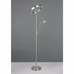 Luminaires Trio Willis Lampadaire LED Nickel mat, 2 lumières* Éclairage Led