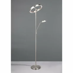 Luminaires Trio Willis Lampadaire LED Nickel mat, 2 lumières* Éclairage Led
