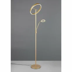 Lampes Dorées-Luminaires Trio Willis Lampadaire LED Or, 2 lumières