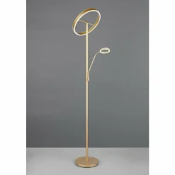 Lampes Dorées-Luminaires Trio Willis Lampadaire LED Or, 2 lumières