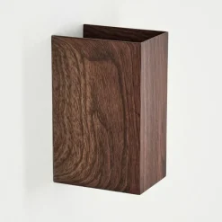 hofstein Woods Lampe murale d´extérieur, Luminaire Up & Down LED Couleur bois, Noir, 1 lumière