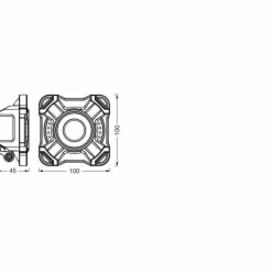 Luminaires Ledvance Worklight Projecteur LED Gris, Noir, 1 lumière