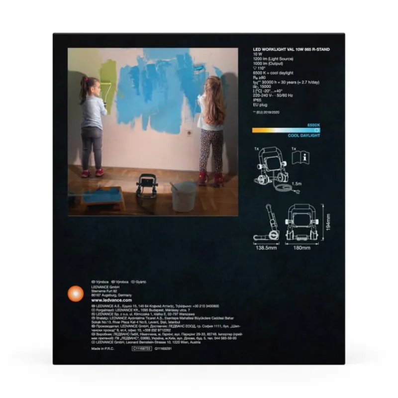 Luminaires Ledvance Worklight Projecteur LED Gris, Noir, 1 lumière