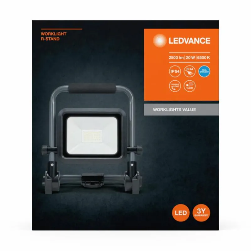 Luminaires Ledvance Worklight Projecteur LED Gris, Noir, 1 lumière
