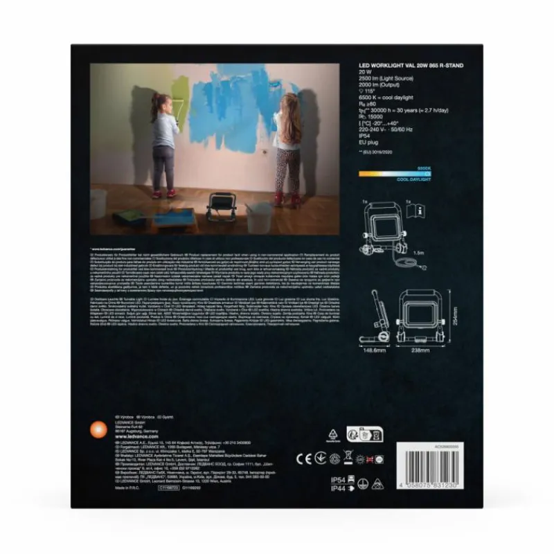 Luminaires Ledvance Worklight Projecteur LED Gris, Noir, 1 lumière