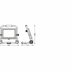 Luminaires Ledvance Worklight Projecteur LED Gris, Noir, 1 lumière