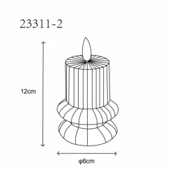 Luminaires Globo Lighting Wynter Lampe à poser LED Gris, 1 lumière* Éclairage Led