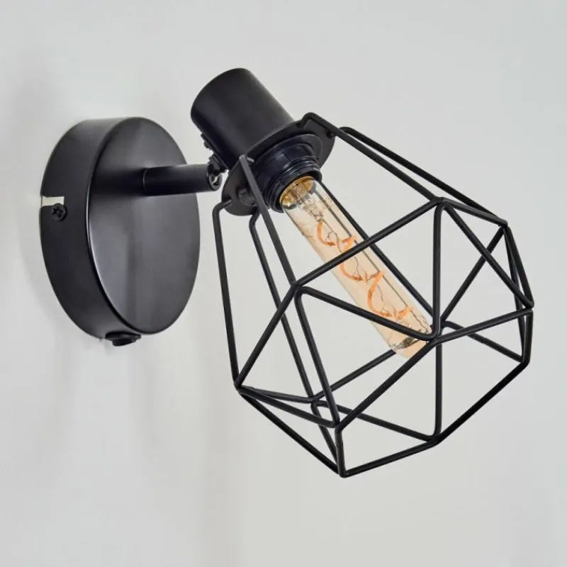 hofstein Yaak Applique murale Noir, 1 lumière