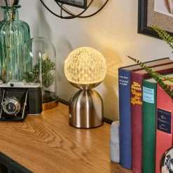 hofstein Yngered Lampe à poser LED Nickel mat, 1 lumière