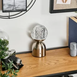 hofstein Yngered Lampe à poser LED Nickel mat, 1 lumière