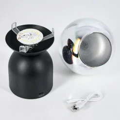 hofstein Yngered Lampe à poser LED Noir, 1 lumière