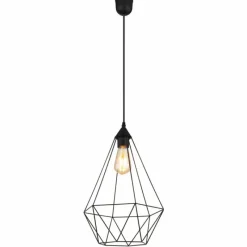 Luminaires Globo Lighting Zachary Suspension Noir, 1 lumière* Suspensions