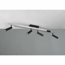Luminaires Trio Zeno Plafonnier LED Aluminium, 5 lumières, Télécommandes* Éclairage Led