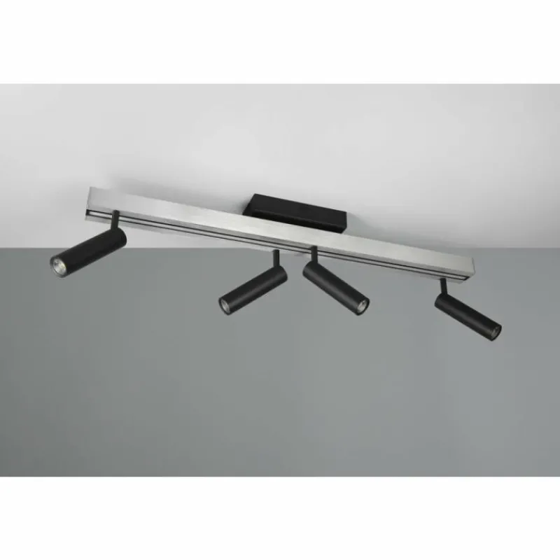 Luminaires Trio Zeno Plafonnier LED Aluminium, 5 lumières, Télécommandes* Éclairage Led