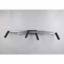 Luminaires Trio Zeno Plafonnier LED Aluminium, 5 lumières, Télécommandes* Éclairage Led