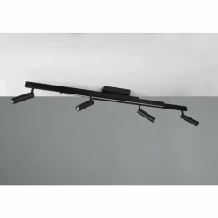 Luminaires Trio Zeno Plafonnier LED Noir, 5 lumières, Télécommandes* Éclairage Led